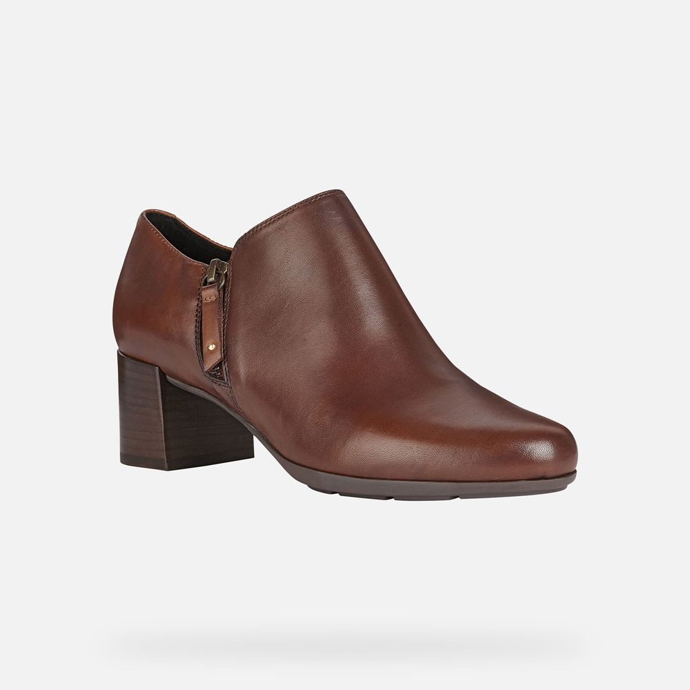 Geox Bayan Topuklar Kahverengi - New Annya Mid - DGP-274638